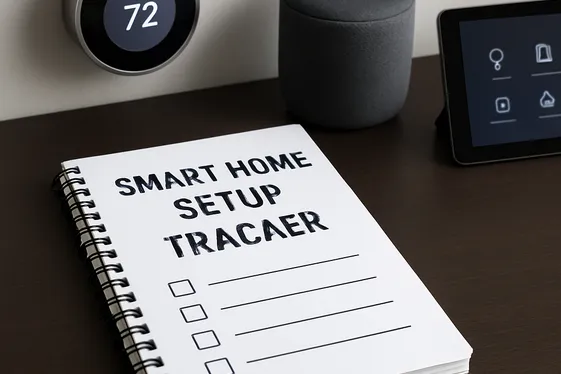 Smart Home Setup Trackers illustration