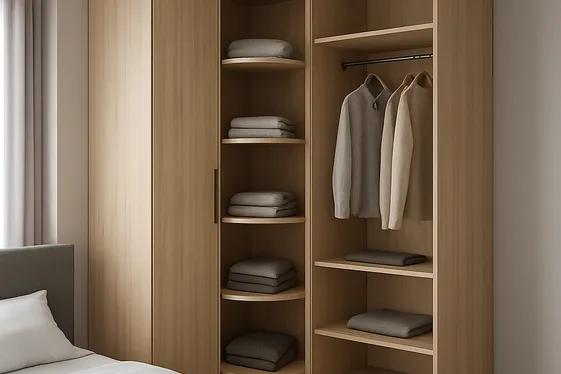 Wardrobe Corners That Make Use of Awkward Spaces illustration