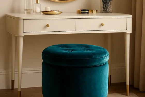 Add a Plush Velvet Stool for Comfort and Style illustration