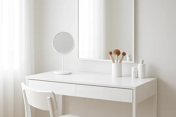 Create a Minimalist White Vanity for a Clean Look illustration