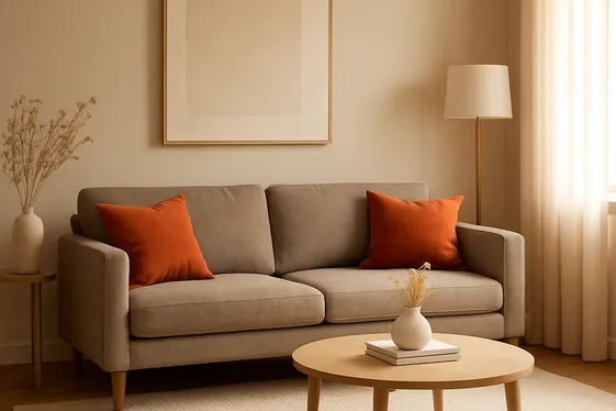 Warm Neutrals with Pops of Color illustration