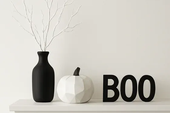 Minimalist Halloween Style for a Sleek Look illustration