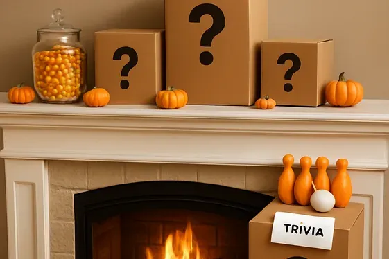 Interactive Mantel Decor: Games and Surprises illustration