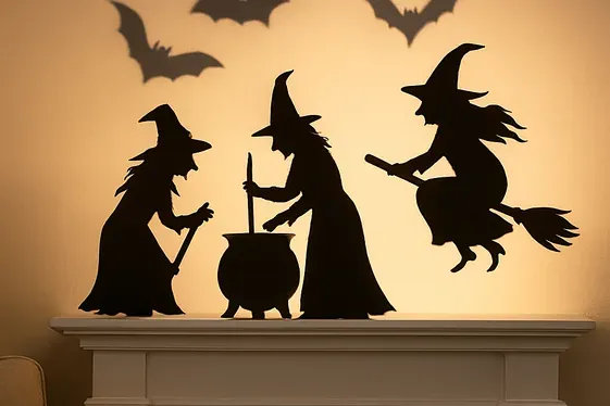 Spooky Silhouettes and Shadow Play illustration
