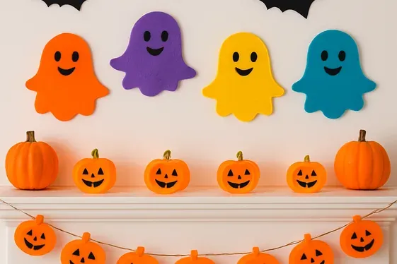 Kid-Friendly Halloween Decorating Fun illustration