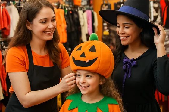 Costume Store Assistant illustration