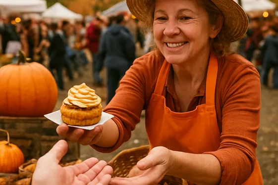 Seasonal Food Vendor illustration