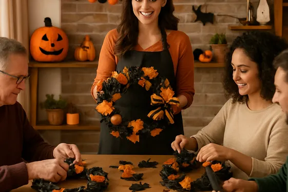 DIY Halloween Decor Workshop Host illustration
