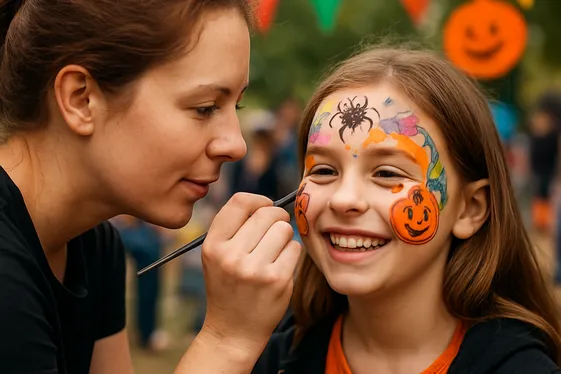 Face Painter or Temporary Tattoo Artist illustration