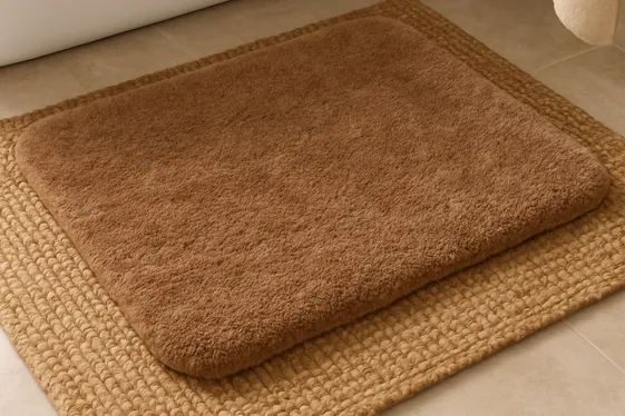 Add Cozy Textiles with Plush Rugs and Bath Mats illustration