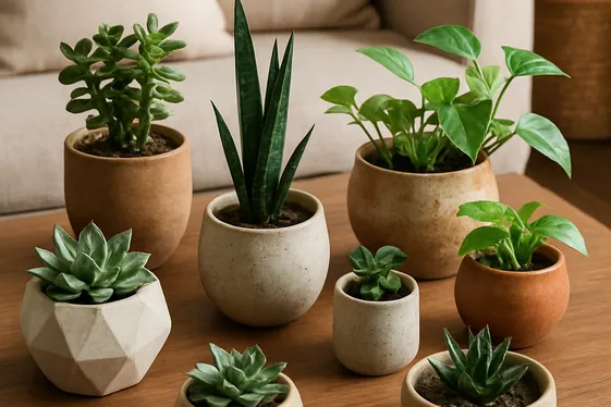 Display Greenery in Unique Planters illustration