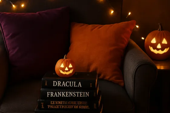 Designing a Cozy Halloween Reading Nook illustration