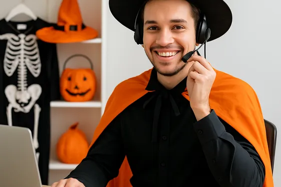 Remote Sales Representative for Costume Companies illustration