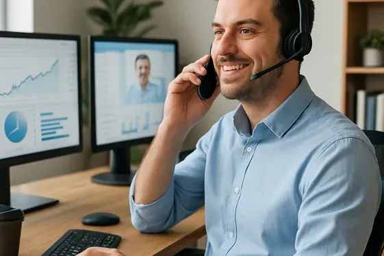 Remote Sales Consultant illustration