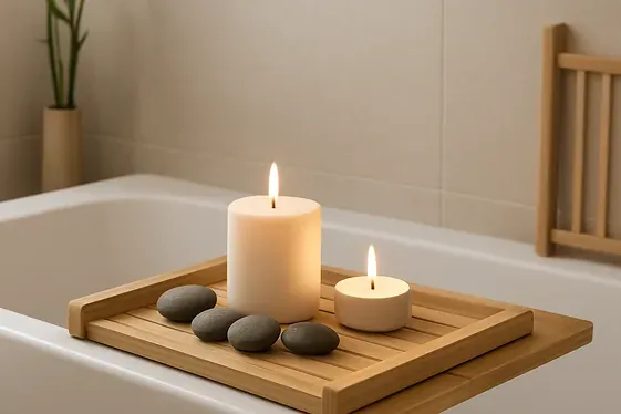 Zen-Inspired Bath Accessories and Decor illustration