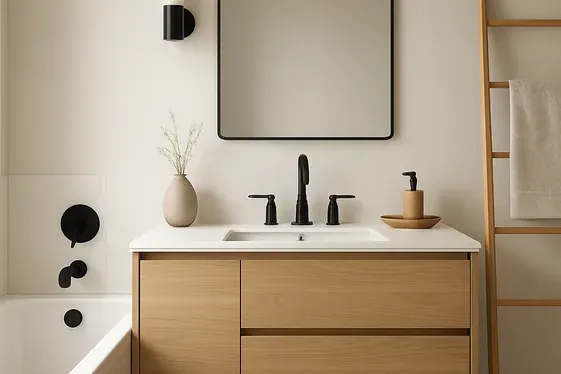 Matte Black Fixtures for Subtle Contrast illustration