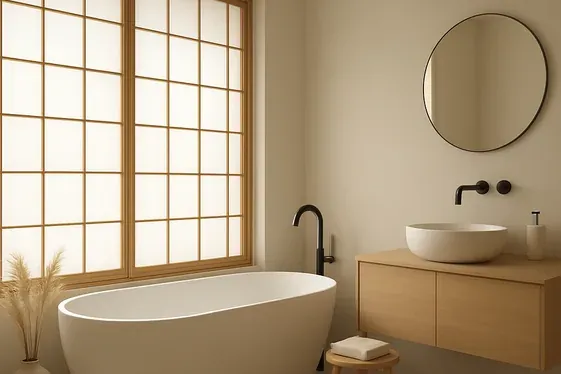 Simple Shōji-Style Window Screens for Privacy illustration