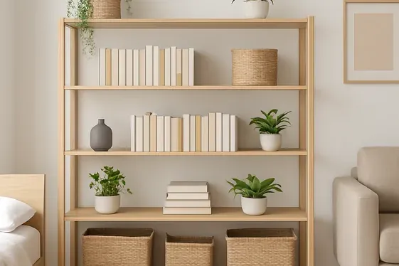 Add Open Shelving Instead of Closed Cabinets illustration
