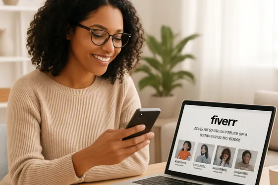 Fiverr: Fast-Paced Projects for Writers illustration