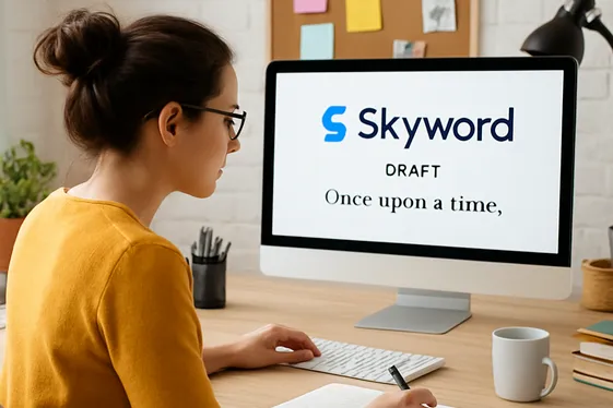 Skyword: Brand-Focused Writing Jobs illustration