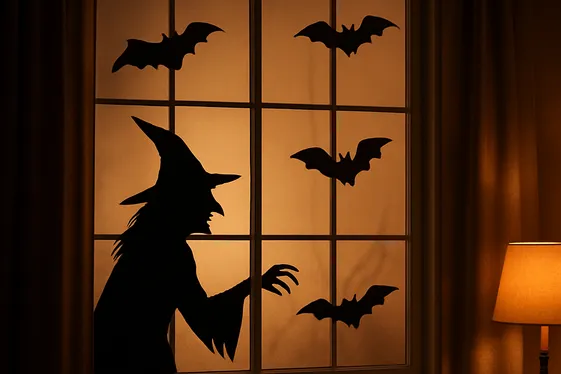 Decorate Windows with Silhouettes and Shadows illustration