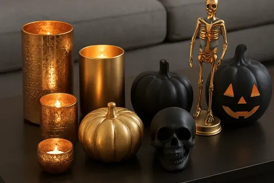 Modern Metallics with a Halloween Twist illustration