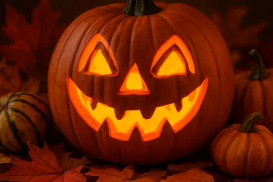 Glowing Jack-O'-Lantern Centerpiece illustration