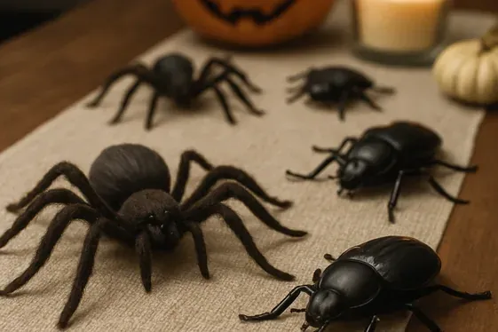 Creepy Crawly Insect Accents illustration