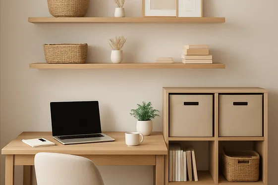 Organize with Stylish Storage Solutions illustration