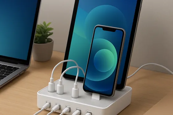 Build a Tech-Friendly Charging Station illustration