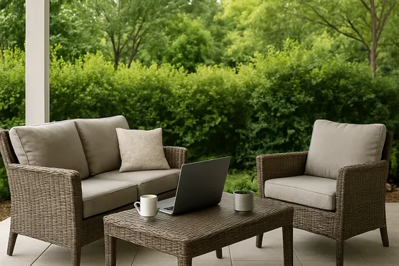 Design an Outdoor Office Space illustration