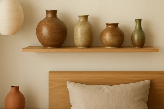 Display Handmade Pottery or Ceramic Decor illustration