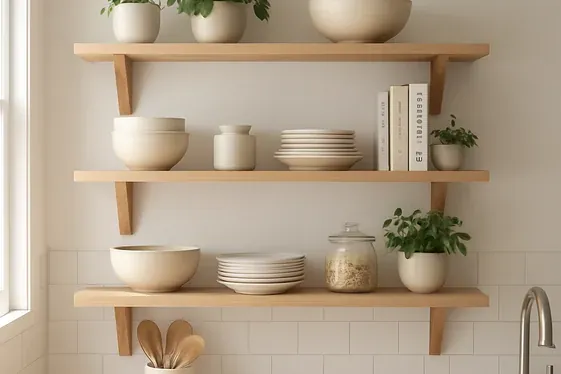 Elevate Storage with Open Shelving illustration