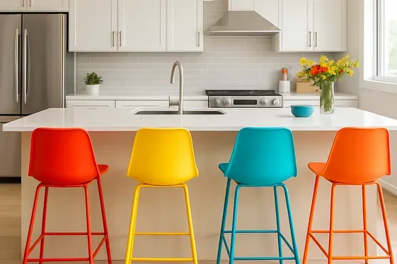 Add a Pop of Color with Stylish Bar Stools illustration