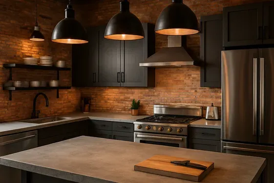Introduce Industrial Charm with Metal Accents illustration
