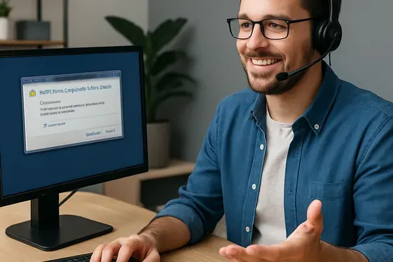 Remote Technical Support Specialist illustration
