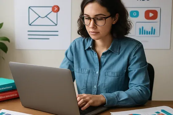 Digital Marketing Assistant illustration