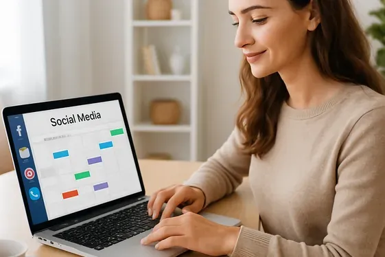 Social Media Management Assistant illustration