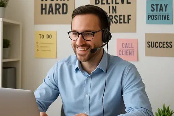 Remote Sales Representative illustration