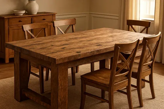 Add a Statement Farmhouse Table for a Bold Focal Point illustration