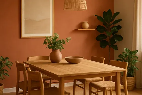 Use Warm Earth Tones to Create a Cozy Atmosphere illustration