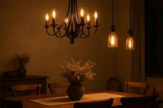 Incorporate Rustic Lighting Fixtures for Soft Ambience illustration
