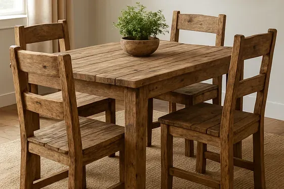 Showcase Reclaimed Wood Furniture for Sustainability and Style illustration