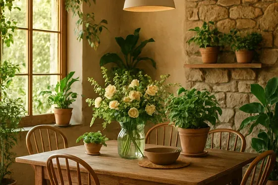 Bring the Outdoors In with Greenery and Natural Accents illustration