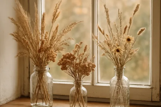 Bring the Outdoors In with Dried Flowers and Grasses illustration