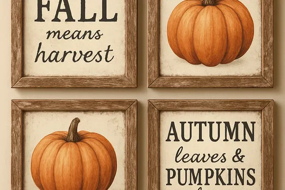 Use Vintage Signs and Farmhouse Prints illustration