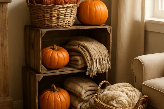 Use Wooden Crates and Baskets for Storage and Style illustration