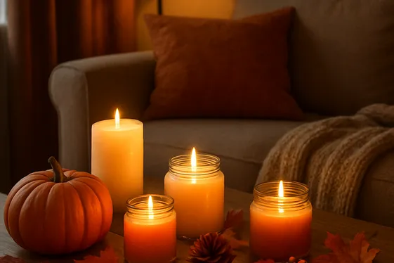 Bring in Seasonal Scents and Candles illustration