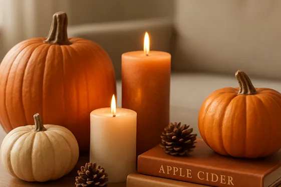 Create a Fall-Inspired Coffee Table Display illustration
