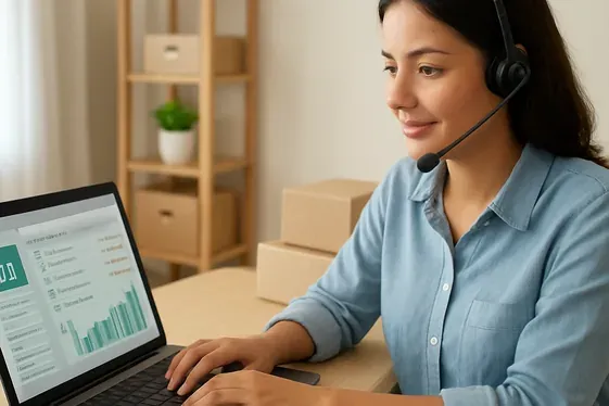 E-commerce Support Associate illustration